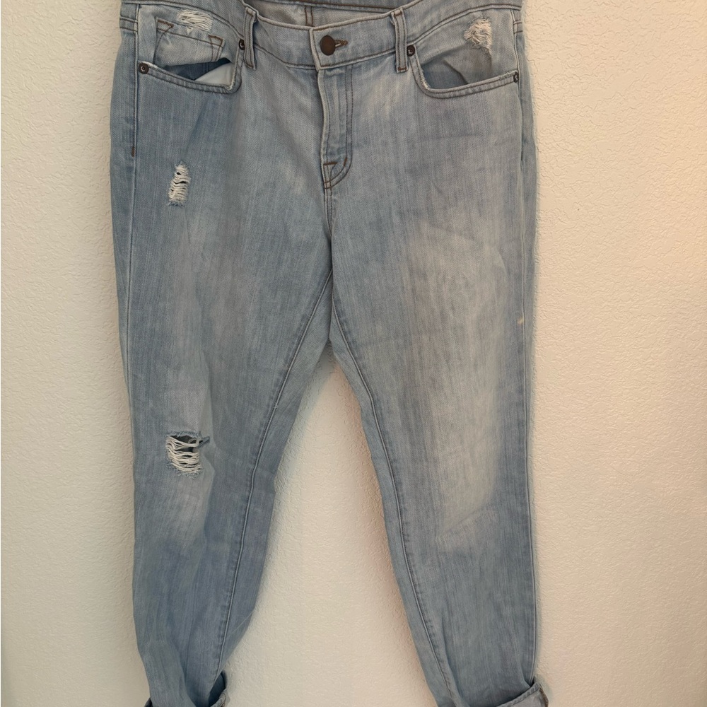 J Brand Aidan Light Blue Distressed Women's Jeans, Size 28